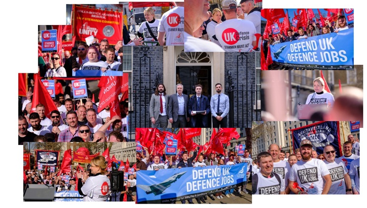 Defence day of action collage
